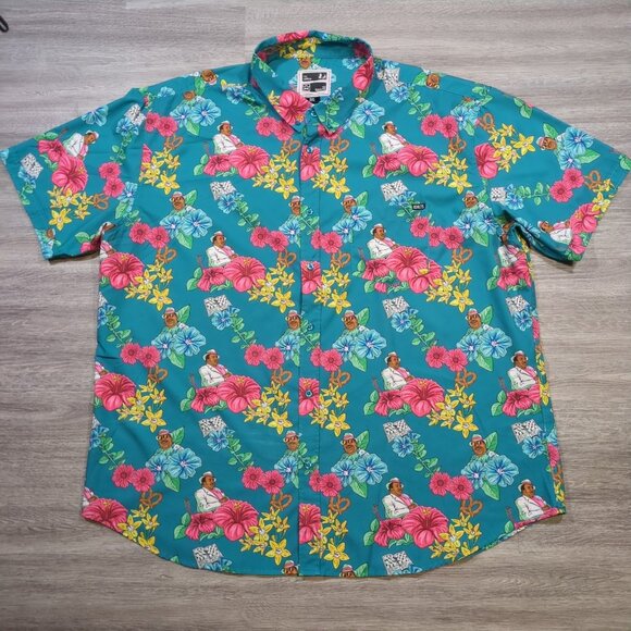 RSVLTS Florida Stanley Shirt The Office NBC Men's Size 3XL Stretch Hawaiian - Picture 1 of 11